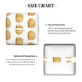 thumbnail image 6 of Leather Tissue Box Cover Square - Potato Pattern cartoon Waterproof Tissue Box Holder Paper Case Organizer Dispenser for Modern Home Office Room Home Bathroom Decor, 6 of 7