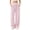 Light Pink, variant on Women's Pajamas Fuzzy Plush Wide Leg Pajama Pants Warm Elastic Waist Loungewear