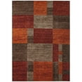 thumbnail image 2 of Addison Rugs Chantille Indoor/Outdoor Transitional Squares Chocolate Machine Washable Rectangle Rug, 5' x 7'6", 2 of 7