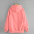 thumbnail image 6 of ITSAME Womens Hoodie, Loose Fit with Pocket Fashion Solid Color Pullover Hooded Sweatshirt Pink S, 6 of 7