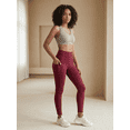 thumbnail image 3 of Women’s High Waist Tummy Control Leggings, Moisture Wicking Activewear, 3 of 7
