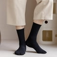thumbnail image 3 of BH-JJSMGS 5/6 Pairs Pack Solid Crew Calf Socks For Men Breathable Casual Multi-Colored US Size 7-12, 3 of 6