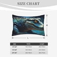 thumbnail image 2 of Salouo Starry Sky Colorful Crocodile A Print Print Pillow Case Cover,Wrinkle-Free Bed Pillow Cover Pack of 1 Home Decor Fade-Resistant and Stain-Resistant ,Pillows Not Included -16"x24", 2 of 8