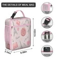 thumbnail image 3 of Tower Pink Lunch Box for Men Women Portable Cooler Tote Bag Lunchbox for Office Work Picnic Reusable, 3 of 6