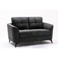 thumbnail image 2 of 60" Woven Fabric Loveseat in Gray / Fits Small Living Rooms, 2 of 2