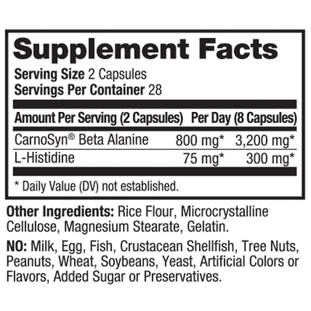 Prolab Beta Alanine Extreme® Carnosyn 3200mg 56 Capsules - Pre-Workout