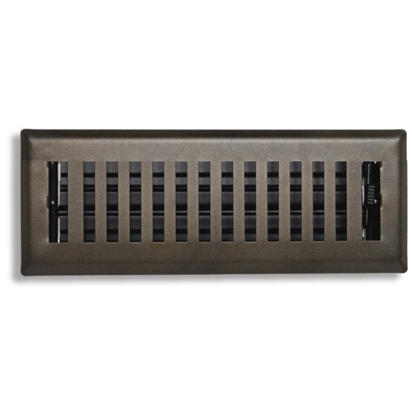 Registro de suelo Sierra Grates, 5 x 35 cm, acero metalizado, bronce