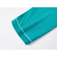 thumbnail image 6 of Beezizac Satin Pajamas for Girls -Teal Cute Silky Long Sleeves & Pants Sleepwear PJ Set Size 10, 6 of 7