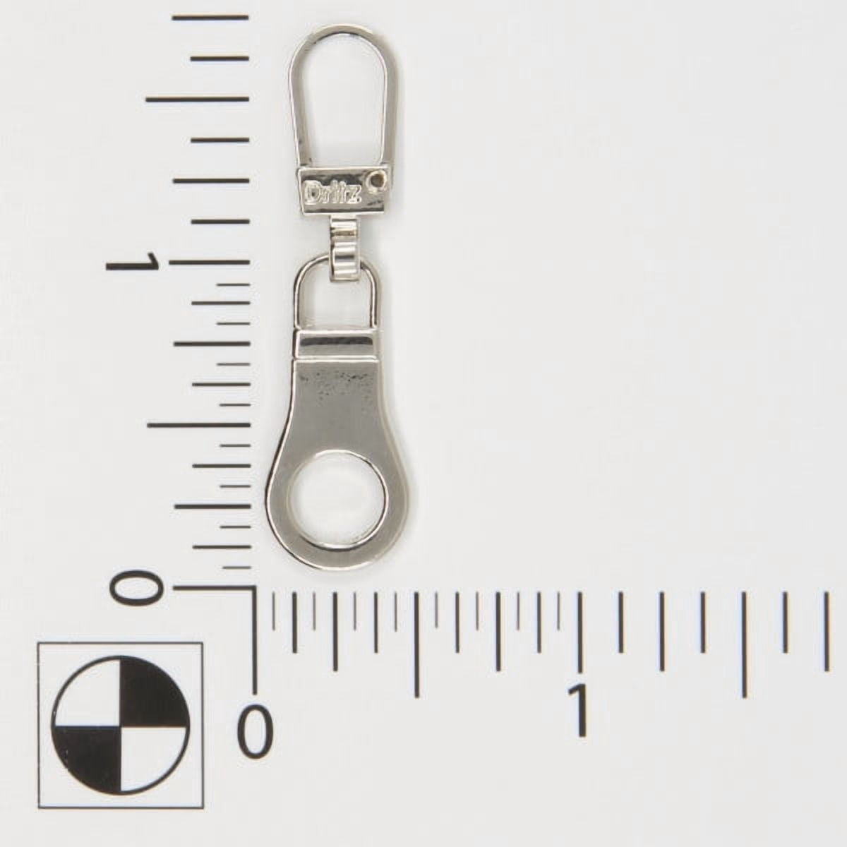 (4 pack) Dritz Silver Metal Zipper Pull Sewing Fastener, 1 piece.