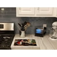 thumbnail image 2 of Cookies with Santa Claus Mrs. Claus Glass Cutting Board Large 12 in x 15 in, 2 of 5