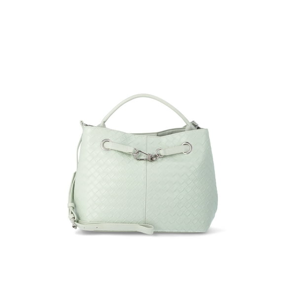 Time and Tru Women's Hazel Satchel Bag Handbag, Seafoam