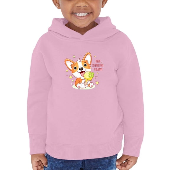 Cute Corgi Puppy W Ice Cream Hoodie Toddler -Image by Shutterstock, 2 Toddler
