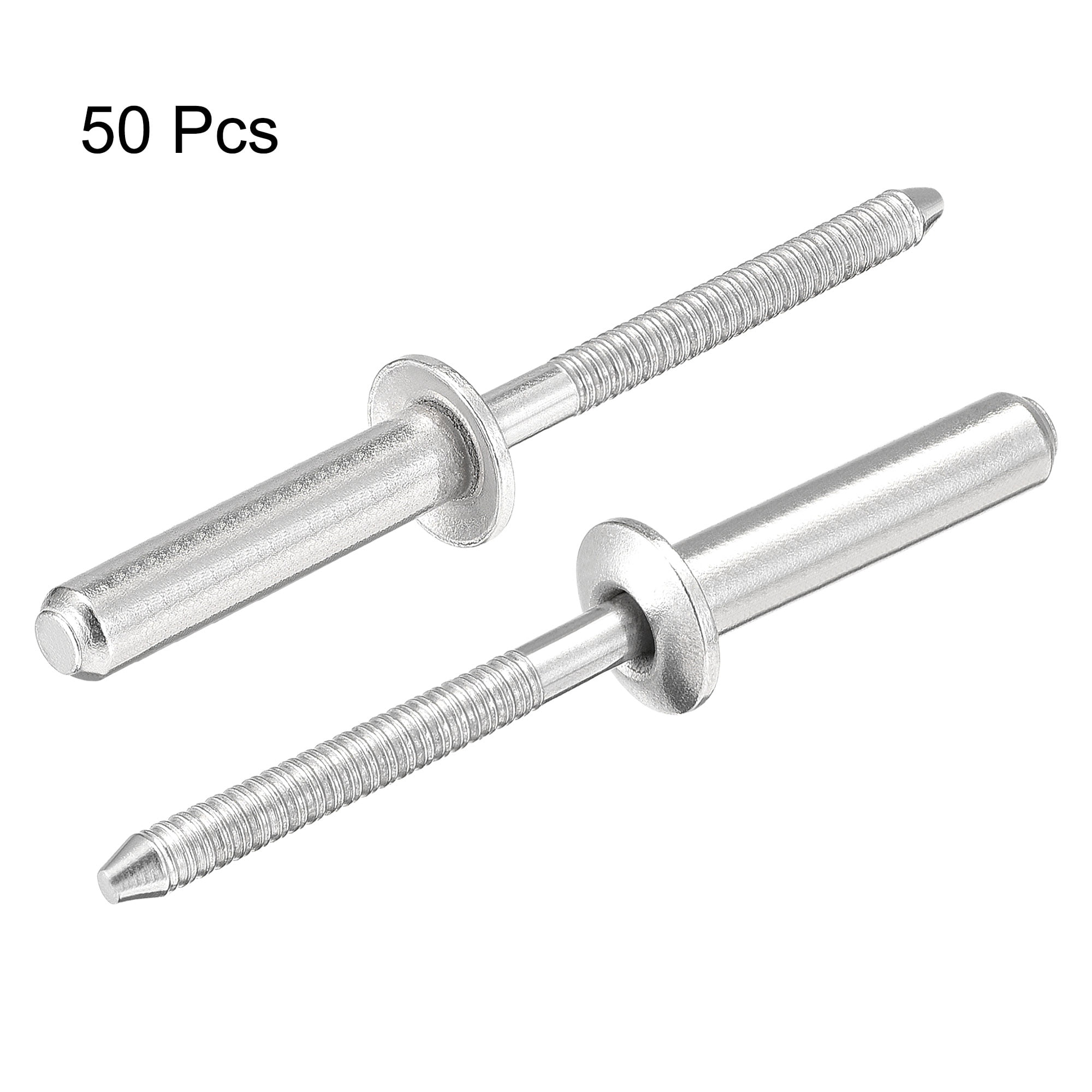 Clinching Nuts,#4-40 x 0.11-Inch Stainless Steel Rivet Nut Round Head Steel Metal Sheet Mounting Hardware Fastener 50pcs uxcell Self 