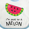 thumbnail image 4 of Inktastic I'm One in a Melon Watermelon Humor Boys or Girls Baby Bib, 4 of 4