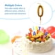 thumbnail image 3 of Moyic Pastel Aniversario Prop Suministros de boda Decoración de pasteles Accesorios de celebraciones de larga duración Velas de cumpleaños Type1 NO1, 3 of 6