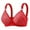 Red, variant on aidice Bras for Women Wireless Front Closure Lace Support Adjustable Strap Breathable Comfy Daily Bras