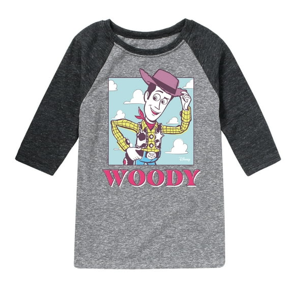 Toy Story 4 - Sunny Side Up Woody - Toddler & Youth Raglan Graphic T-Shirt