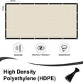 thumbnail image 2 of LOVE STORY Custom Size 6'x120' Cream Fence Privacy Screen Heavy Duty Mesh Windscreen Cover for Patio Garden (Customized), 2 of 6