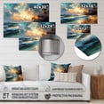 thumbnail image 4 of Designart "Coastal Retreats in Green and Blue" Beach Metal Wall Art, 4 of 5