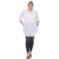 thumbnail image 1 of White Mark Women's Classic Button-Down Tunic Top, 1 of 6