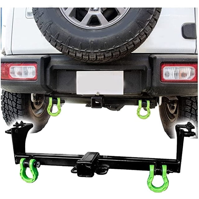Tirón y Grilletes De Arrastre Para Remolque Compatible con Suzuki Jimny 2020 2021Color Verdes Ximxi Modelo 2020/2021 Color verde