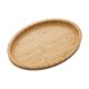 thumbnail image 1 of Bandeja de madera para servir, moderna y elegante, de bambú, ovalada, para comida y aperitivos de frutas. 35 cm x 20 cm x 25 cm, 1 of 9