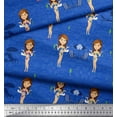 thumbnail image 3 of Soimoi Blue polyester Crepe Fabric Chairs & Girl Beach Print Fabric by the Yard 42 Inch Wide, 3 of 3
