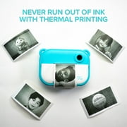 myFirst Insta 2 Blue Camera Bundle, with Thermal Paper and Color Thermal Stickers
