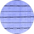 thumbnail image 1 of Ahgly Company Indoor Round Abstract Blue Modern Area Rugs, 6' Round, 1 of 4