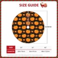 thumbnail image 2 of Fotbe Orange Pumpkin And Autumn Maple Pattern Christmas Tree Skirt, Tree Skirts Plush Christmas Decorations, Christmas Tree Skirts Xmas Decorations Holiday Party Decor-36", 2 of 6