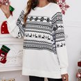 thumbnail image 2 of Moda mujer Navidad Casual manga larga cuello redondo señoras Tops sudaderas Fridja  fhghd808, 2 of 5