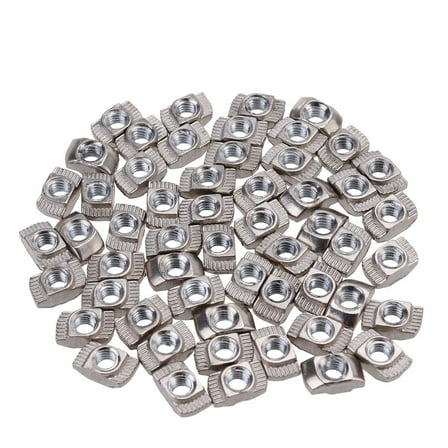 UPOUART 50 Pieces Aluminum T-Nuts Hardware Accessories for Assembly Finish