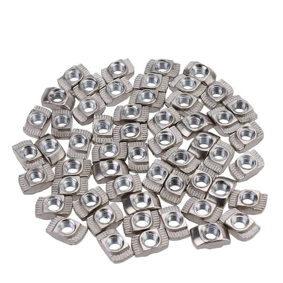 UPOUART 50 Pieces Aluminum T-Nuts Hardware Accessories for Assembly Finish