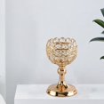 thumbnail image 2 of Candelabro de cristal para mesa de comedor, candelabro decorativo Dorado M, 2 of 7