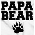 thumbnail image 2 of Papa Bear Dad Father's Day Pawprint Men's Graphic T Shirt Tees Brisco Brands L, 2 of 5