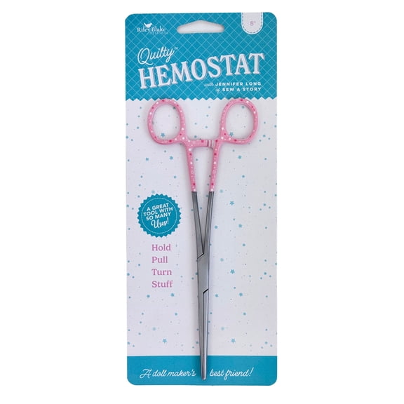 Quilty Hemostat - 8" with Lockable Serrated Edges by Riley Blake