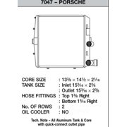 CSF 05-11 Porsche 911 Carrera/GT3 RS (997) Left Side Radiator - 7047 Fits select: 2005,2007 PORSCHE 911 NEW GENERATION