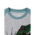 thumbnail image 3 of Bellafa Toddler Kids Boys Long Sleeve Top and Pants Pajamas Set Cotton 2 Piece Dinosaur Slpeepwear Set For 2-10 Years, 3 of 9