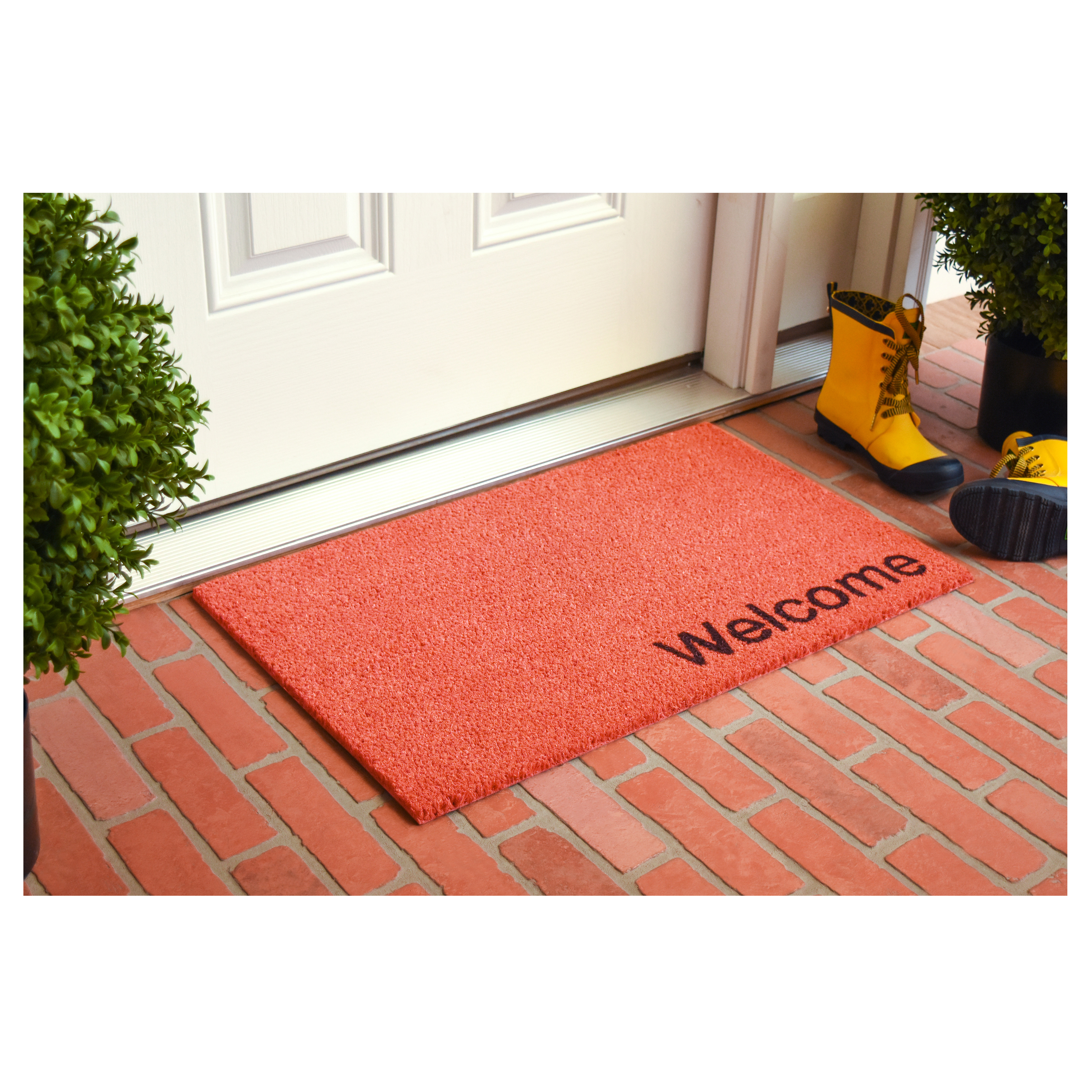 Collins Pink Pastel Welcome Doormat, 24" x 36"