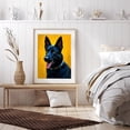 thumbnail image 6 of Diamond Art Kit for Adults, Dog Portrait Black Fur Yellow Background Diamond Painting for Adults Beginners, DIY Diamond Art Painting Kits, 5D Diamond Painting Crafts for Home Decor 12x16 Frameless, 6 of 7