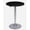 Black, variant on Black Round Wood Bar Table Adjustable Height 34-44 in