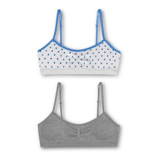 Hanes Girls` Seamless Molded Cup Wirefree Bra, XL