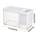 thumbnail image 2 of Clearance Under $10 Desktop Ornament, Fish Tank 1 Gallon Glass Aquarium Fish Tank Desktop Tank For Fish, 2 of 2