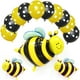 thumbnail image 1 of Juego de 13 globos de abeja amarillos y negros, globos de Mylar de lámina de abeja para baby shower, fiesta temática de abeja, suministros de decoración de cumpleaños, decoración de fiesta, arreglo de, 1 of 5