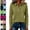 19# Army Green, variant on Women's Polo Shirts Golf Henely Button Down Tops Collared 3/4 Sleeve Tunic Work Blouses Plain Lightweight Clothes Army Green L