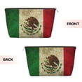 thumbnail image 2 of Retro Mexico Sacred Flag Purse Organizer Handbags Totes Leather Zipper Printing Bag For Women Travel Toiletry Bag, 2 of 7