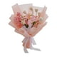 thumbnail image 4 of Ramo de flores de rosas de ganchillo, ramo de punto hecho a mano, lindos arreglos florales, decoración del hogar para la fiesta del Festival del Día, 4 of 10