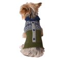 thumbnail image 1 of Holiday Time Pull pour chien cardigan jacquard vert, 1 of 3