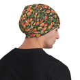 thumbnail image 5 of Xecao Fruits Peach Print Beanie Knitted Hat for Men Women, Winter Fashion Knit Cuffed Caps Unisex, 5 of 7