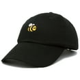 thumbnail image 4 of DALIX Bumble Bee Baseball Cap Dad Hat Embroidered Womens Girls in Black, 4 of 6
